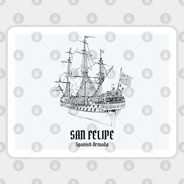 San Felipe Spanish Armada Magnet by Lakeric